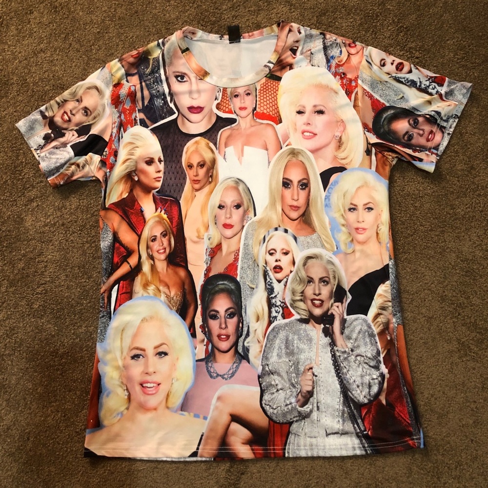 Lady Gaga Tee Shirt Size XL (fits like a large)